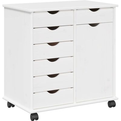 Gabinete Rodante 63,5 X 39 X 65,5 Cm Madera De Pino Macizo Vidaxl Gabinete Rodante 63,5 X 39 X 65,5 Cm Madera De Pino Macizo Vidaxl