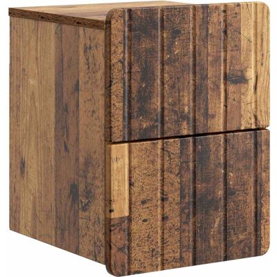 Mesita De Noche De Pared Madera Envejecida 33 X 34,5 X 43 Cm Vidaxl Mesita De Noche De Pared Madera Envejecida 33 X 34,5 X 43 Cm Vidaxl