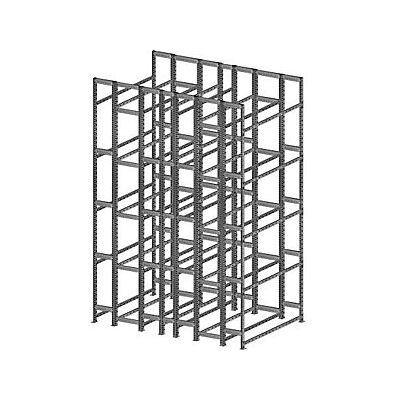 Estantería para neumáticos Kaiserkraft - 5 niveles, galvanizada Estantería para neumáticos Kaiserkraft - 5 niveles, galvanizada