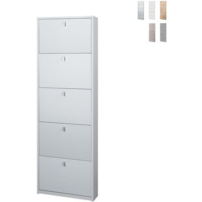 Zapatero Blanco de 5 Puertas SARMOG - Mueble para zapatos Zapatero Blanco de 5 Puertas SARMOG - Mueble para zapatos