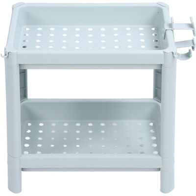 OEM Mueble De Baño De 2 Niveles – Banco De Trabajo De Plástico Azul Nórdico – Estante Esquinero Independiente Con Cajas De Almacenamiento OEM Mueble De Baño De 2 Niveles – Banco De Trabajo De Plástico Azul Nórdico – Estante Esquinero Independiente Con Cajas De Almacenamiento