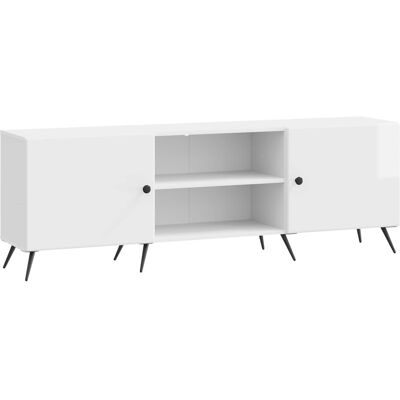 Mueble De Tv Brillante 150 X 31 X 50 Cm Madera De Ingeniería Vidaxl Mueble De Tv Brillante 150 X 31 X 50 Cm Madera De Ingeniería Vidaxl