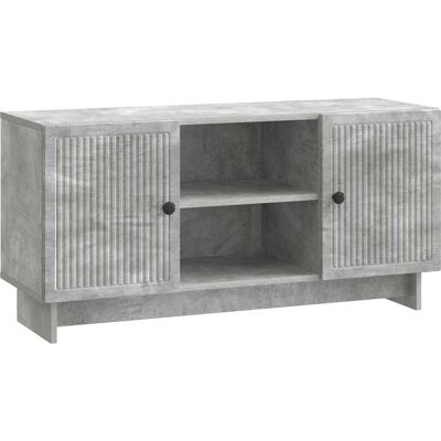 Mueble De Tv 102 X 34,5 X 50 Cm Gris Hormigón Vidaxl Mueble De Tv 102 X 34,5 X 50 Cm Gris Hormigón Vidaxl