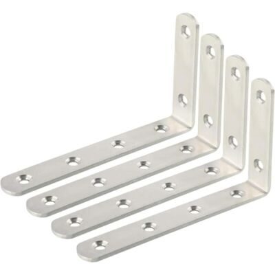 OEM Soportes De Estante En Forma De L De 4 Piezas, Soportes De Pared Para Estantes De Madera, Soporte De Estante Resistente De 125 Mm X 75 Mm -crezuo OEM Soportes De Estante En Forma De L De 4 Piezas, Soportes De Pared Para Estantes De Madera, Soporte De Estante Resistente De 125 Mm X 75 Mm -crezuo