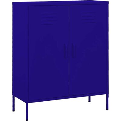 Armario de almacenaje vidaXL Azul Marino Acero - Storage Cabinet Armario de almacenaje vidaXL Azul Marino Acero - Storage Cabinet