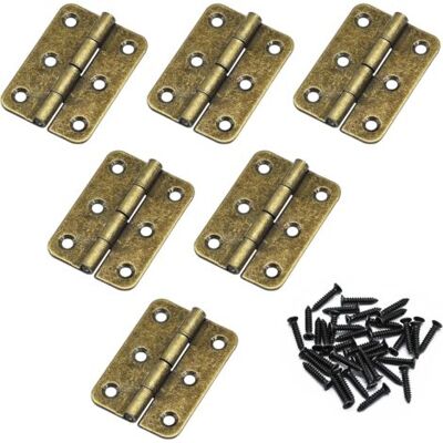 OEM 20 Bisagras Plegables Retro De 5 Cm - Bisagras De Madera Gruesas De Estilo Antiguo Para Puertas, Armarios, Cajones, Etc. (bronce Antiguo) OEM 20 Bisagras Plegables Retro De 5 Cm - Bisagras De Madera Gruesas De Estilo Antiguo Para Puertas, Armarios, Cajones, Etc. (bronce Antiguo)