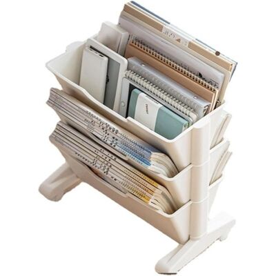 OEM Estantería Móvil De 3 Niveles En Madera Mdf Blanca: Almacenamiento Moderno Para Libros, Cds Y Revistas, Ideal Para Salón/dormitorio/oficina. OEM Estantería Móvil De 3 Niveles En Madera Mdf Blanca: Almacenamiento Moderno Para Libros, Cds Y Revistas, Ideal Para Salón/dormitorio/oficina.