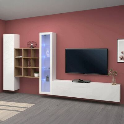 DMORA Mueble de Pared Dcolle - Mueble multifuncional para sala DMORA Mueble de Pared Dcolle - Mueble multifuncional para sala