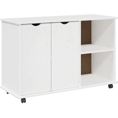Gabinete Rodante 100 X 39 X 65,5 Cm Madera De Pino Macizo Vidaxl Gabinete Rodante 100 X 39 X 65,5 Cm Madera De Pino Macizo Vidaxl