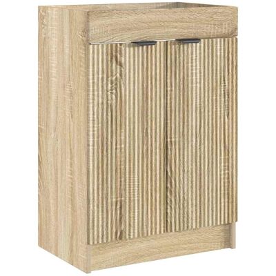 Cabinet Debajo Del Fregadero Roble Sonoma 56 X 37,5 X 81 Cm Vidaxl Cabinet Debajo Del Fregadero Roble Sonoma 56 X 37,5 X 81 Cm Vidaxl