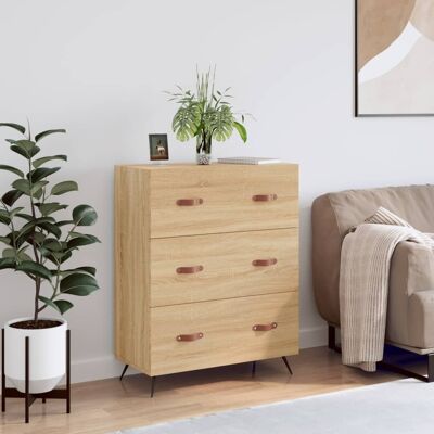 Cómoda Madera De Ingeniería Roble Sonoma 69,5x34x90 Cm Vidaxl Cómoda Madera De Ingeniería Roble Sonoma 69,5x34x90 Cm Vidaxl