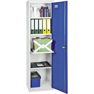 Stumpf Gabinete Para Herramientas Y Materiales Serie 3000 Gris Claro / Azul Genciana + 4 Estantes Extraíbles - 3005074 Stumpf Gabinete Para Herramientas Y Materiales Serie 3000 Gris Claro / Azul Genciana + 4 Estantes Extraíbles - 3005074