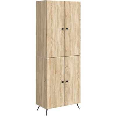 Juego De Armarios 2 Uds. Roble Sonoma Madera De Ingeniería Vidaxl Juego De Armarios 2 Uds. Roble Sonoma Madera De Ingeniería Vidaxl