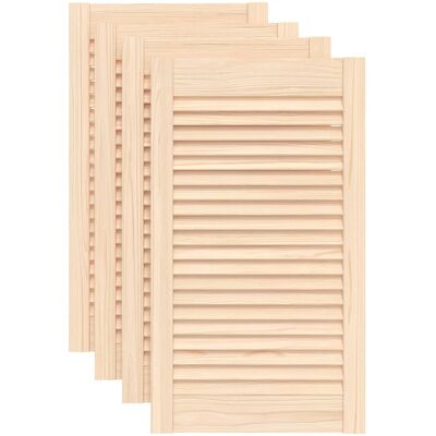 Puertas De Armario De Lamas 4 Uds Madera De Pino 69x39,4 Cm Vidaxl Puertas De Armario De Lamas 4 Uds Madera De Pino 69x39,4 Cm Vidaxl