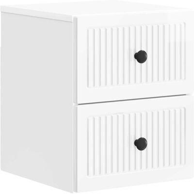 Mesita De Noche De Pared Con Cajón Brillante 33 X 34,5 X 40 Cm Vidaxl Mesita De Noche De Pared Con Cajón Brillante 33 X 34,5 X 40 Cm Vidaxl