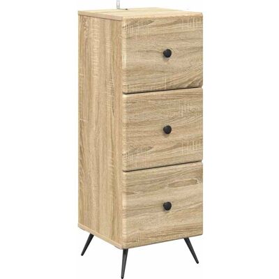 Cajonera Roble Sonoma 33 X 34,5 X 90 Cm Madera De Ingeniería Vidaxl Cajonera Roble Sonoma 33 X 34,5 X 90 Cm Madera De Ingeniería Vidaxl