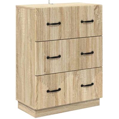 Cajonera Roble Sonoma 66 X 34,5 X 87 Cm Madera De Ingeniería Vidaxl Cajonera Roble Sonoma 66 X 34,5 X 87 Cm Madera De Ingeniería Vidaxl