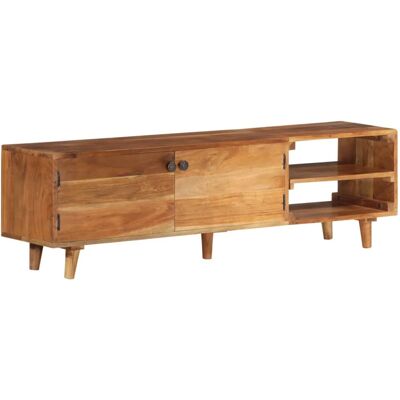 Mueble de TV de acacia vidaXL - 140x30x40 cm Mueble de TV de acacia vidaXL - 140x30x40 cm
