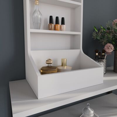 Armario Auxiliar Sherry, Blanco, 40 X 65 Cm Con 3 Compartimentos De Almacenamiento, Vicco Armario Auxiliar Sherry, Blanco, 40 X 65 Cm Con 3 Compartimentos De Almacenamiento, Vicco
