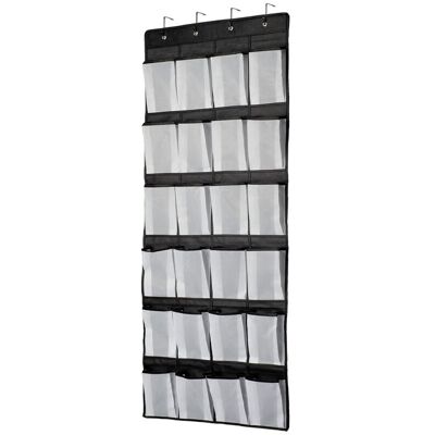 OEM Organizador Negro Para Colgar En La Puerta, Zapatero, Almacenamiento De Zapatos, 24 Bolsillos Grandes De Malla Para Dormitorio, Baño, Armario, 140 X 55 Cm -crezuo OEM Organizador Negro Para Colgar En La Puerta, Zapatero, Almacenamiento De Zapatos, 24 Bolsillos Grandes De Malla Para Dormitorio, Baño, Armario, 140 X 55 Cm -crezuo