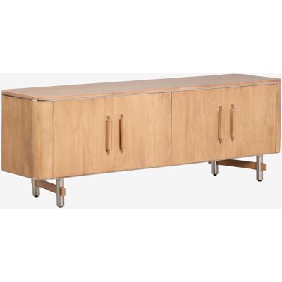 Mueble Tv 160x40 Cm En Madera De Mango Y Acero Osaka Sklum Mueble Tv 160x40 Cm En Madera De Mango Y Acero Osaka Sklum