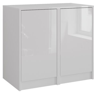 Aparador Sherry, Blanco/blanco Alto Brillo, 80.2 X 76 Cm 2 Partes, Vicco Aparador Sherry, Blanco/blanco Alto Brillo, 80.2 X 76 Cm 2 Partes, Vicco
