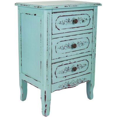 WANDERLUST DECO Mesita De Madera Azul 46x32.5x67 WANDERLUST DECO Mesita De Madera Azul 46x32.5x67