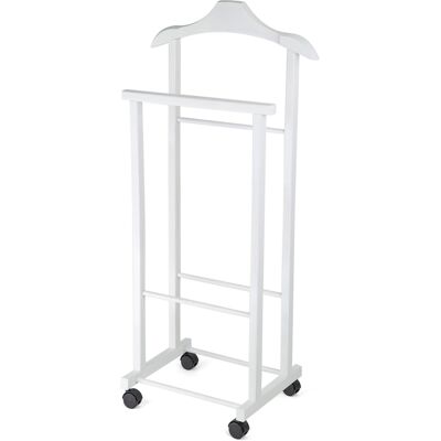 Compactor - Perchero 97x33x29 Cm, Con Ruedas, Blanco Ran7877 Compactor - Perchero 97x33x29 Cm, Con Ruedas, Blanco Ran7877