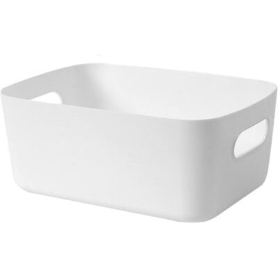 XVX - Cesta de plástico para almacenaje - Asas recortadas - Multicolor - Storage basket XVX - Cesta de plástico para almacenaje - Asas recortadas - Multicolor - Storage basket