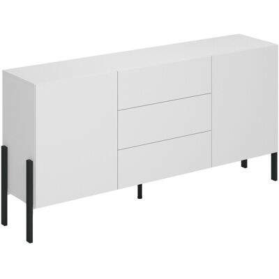 Arredamento1 - Cómoda Etsore 101, Blanco, Con Cajones Y Puertas, Número De Cajones: 0, 90x184x40cm Arredamento1 - Cómoda Etsore 101, Blanco, Con Cajones Y Puertas, Número De Cajones: 0, 90x184x40cm