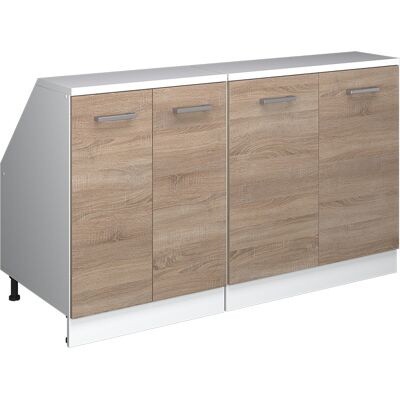 Conjunto De Armarios Para Techo Inclinado Rion, Sonoma, 140 Cm Lote De 2 Carcasas De Armario 60 Cm De Profundidad, Vicco Conjunto De Armarios Para Techo Inclinado Rion, Sonoma, 140 Cm Lote De 2 Carcasas De Armario 60 Cm De Profundidad, Vicco