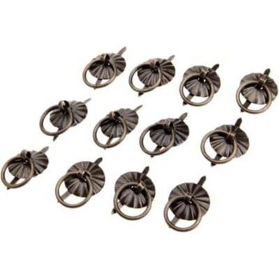 DPZO 12 Tiradores Pequeños De Estilo Antiguo Para Cajones De Cómoda, Joyeros, Cajas De Madera, Cofres De Regalo Y Cajas Para Anillos. DPZO 12 Tiradores Pequeños De Estilo Antiguo Para Cajones De Cómoda, Joyeros, Cajas De Madera, Cofres De Regalo Y Cajas Para Anillos.
