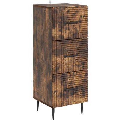 Cajonera Roble Ahumado 33 X 34,5 X 89,5 Cm Madera De Ingeniería Vidaxl Cajonera Roble Ahumado 33 X 34,5 X 89,5 Cm Madera De Ingeniería Vidaxl