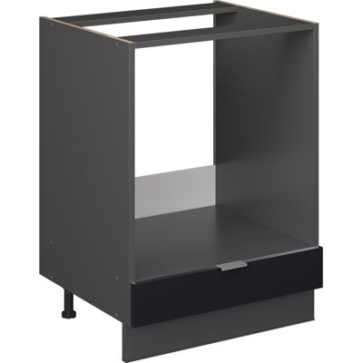 Vicco - Armario Para Horno Empotrado Fame-line, Rayas Negras, 60 Cm Sin Encimera Vicco - Armario Para Horno Empotrado Fame-line, Rayas Negras, 60 Cm Sin Encimera