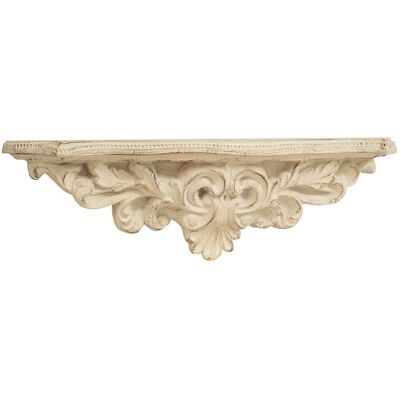 Estantería de Pared Biscottini - Blanco Envejecido - Estilo Clásico Estantería de Pared Biscottini - Blanco Envejecido - Estilo Clásico