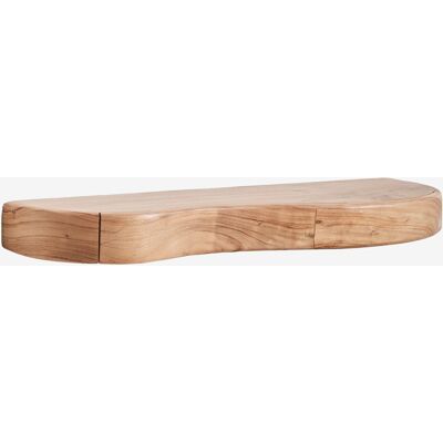 Estante De Pared Con Almacenaje En Madera De Acacia Nireimi Sklum &x2194&xfe0e 90 Cm Estante De Pared Con Almacenaje En Madera De Acacia Nireimi Sklum &x2194&xfe0e 90 Cm