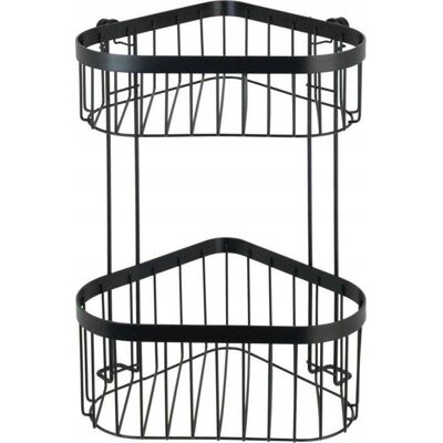 Wenko Classic Plus Estantería Angular Negra Moderna Wenko Classic Plus Estantería Angular Negra Moderna
