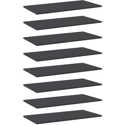Estantes Para Estantería 8 Uds Contrachapada Gris 80x40x1,5 Cm Vidaxl Estantes Para Estantería 8 Uds Contrachapada Gris 80x40x1,5 Cm Vidaxl