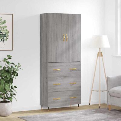 vidaXL Sonoma Gris 69,5x34x180 cm Armario - Alacena vidaXL Sonoma Gris 69,5x34x180 cm Armario - Alacena