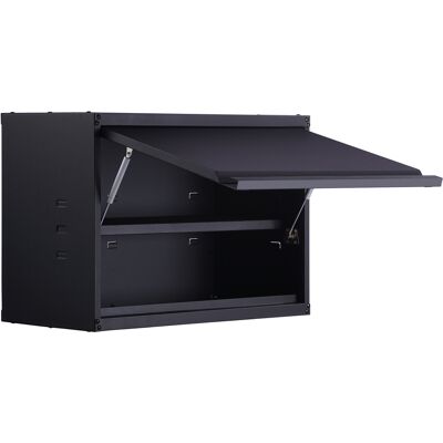 Mophorn - Gabinete De Almacenamiento Para Garaje Armario De Herramientas De Metal Montado En Pared, Carga De 54 Kg Por Estante Acero Con Recubrimiento En Polvo Puerta Abierta A Presión Para Taller, Gara Mophorn - Gabinete De Almacenamiento Para Garaje Armario De Herramientas De Metal Montado En Pared, Carga De 54 Kg Por Estante Acero Con Recubrimiento En Polvo Puerta Abierta A Presión Para Taller, Gara