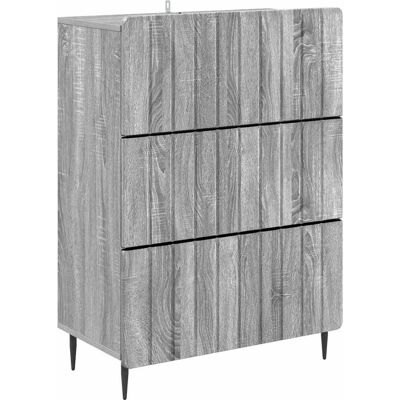 Cajonera Gris Sonoma 66 X 34,5 X 92 Cm Madera De Ingeniería Vidaxl Cajonera Gris Sonoma 66 X 34,5 X 92 Cm Madera De Ingeniería Vidaxl