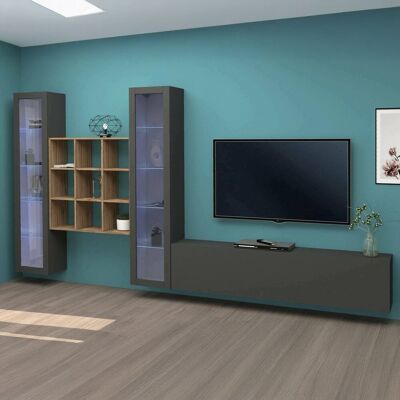 DMORA Egidio Mueble de Pared - Muebles Modernos para Salón DMORA Egidio Mueble de Pared - Muebles Modernos para Salón