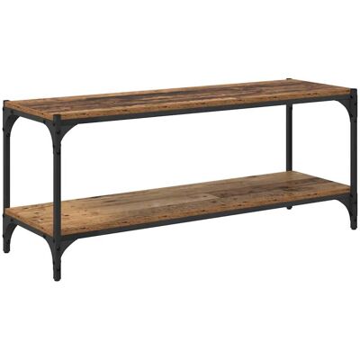 HELLOSHOP26 Mueble Tv Rectangular Rústico Gran Espacio De Almacenamiento 100 X 33 X 41 Cm De Madera Antigua 020052699 HELLOSHOP26 Mueble Tv Rectangular Rústico Gran Espacio De Almacenamiento 100 X 33 X 41 Cm De Madera Antigua 020052699