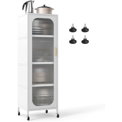 NORTHIX Gabinete De Cocina Alto De Metal Con Estantes Ajustables Color Blanco 211170915 NORTHIX Gabinete De Cocina Alto De Metal Con Estantes Ajustables Color Blanco 211170915