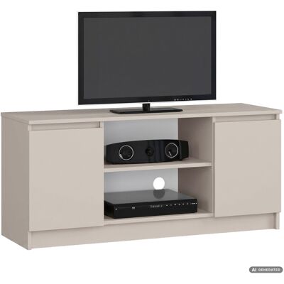 AKORD Mueble Tv Cachemira 120 Cm 2 Puertas 2 Estantes 120x40x55 Cm AKORD Mueble Tv Cachemira 120 Cm 2 Puertas 2 Estantes 120x40x55 Cm