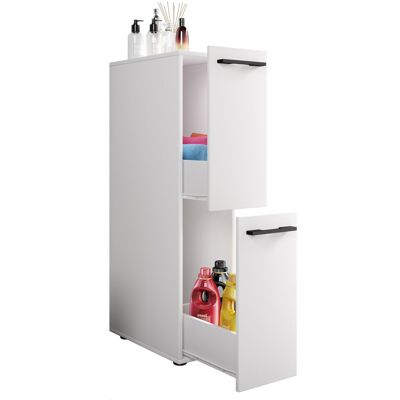Armario nicho de baño blanco VCM con 2 cajones - Muebles de baño Armario nicho de baño blanco VCM con 2 cajones - Muebles de baño