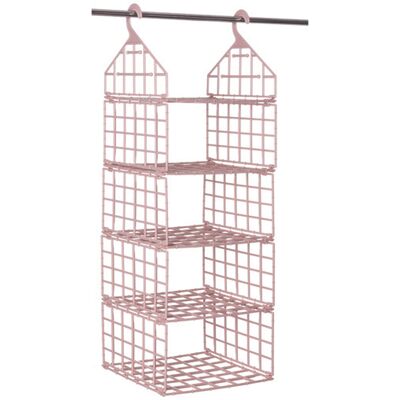 OEM Organizadores De Armario Colgantes Ajustables, Plegables Y Separables De 3 A 5 Niveles Con Cesta De Almacenamiento (rosa) - 3 Especificaciones/// OEM Organizadores De Armario Colgantes Ajustables, Plegables Y Separables De 3 A 5 Niveles Con Cesta De Almacenamiento (rosa) - 3 Especificaciones///