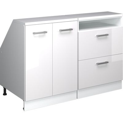 Conjunto De Armarios Para Techo Inclinado Rion, Blanco Alto Brillo, 120 Cm Lote De 2 Carcasas De Armario 60 Cm De Profundidad, Vicco Conjunto De Armarios Para Techo Inclinado Rion, Blanco Alto Brillo, 120 Cm Lote De 2 Carcasas De Armario 60 Cm De Profundidad, Vicco