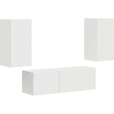 Conjunto De Mueble Para Tv De Pared 4 Uds. Madera De Ingeniería Vidaxl Conjunto De Mueble Para Tv De Pared 4 Uds. Madera De Ingeniería Vidaxl