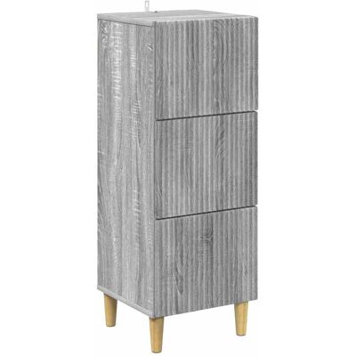 Cajonera Gris Sonoma 33 X 34,5 X 90 Cm Madera De Ingeniería Vidaxl Cajonera Gris Sonoma 33 X 34,5 X 90 Cm Madera De Ingeniería Vidaxl